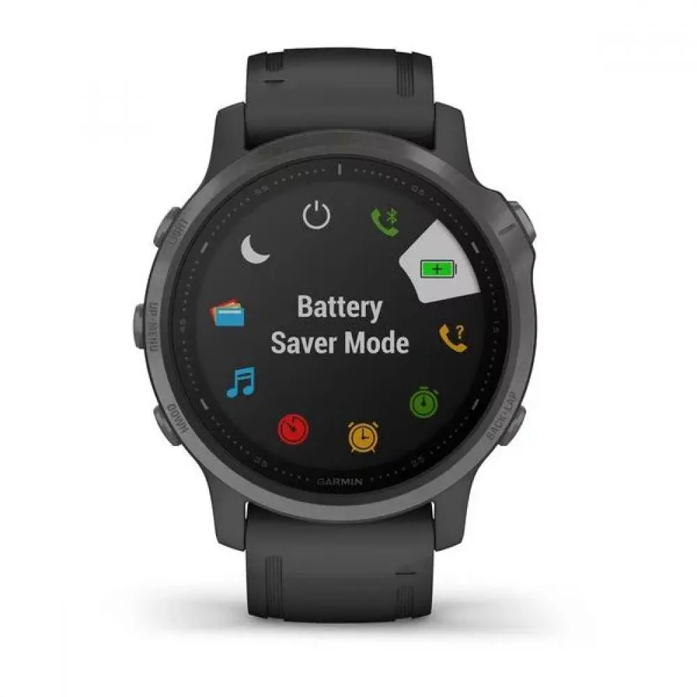 Часы Garmin Fenix 6S Sapphire Carbon Gray DLC With Black Band 010
